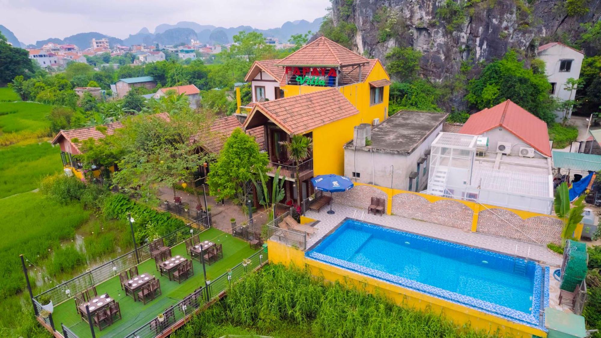 Papaya Bungalow & Rice Fields Lejlighed Ninh Binh Eksteriør billede